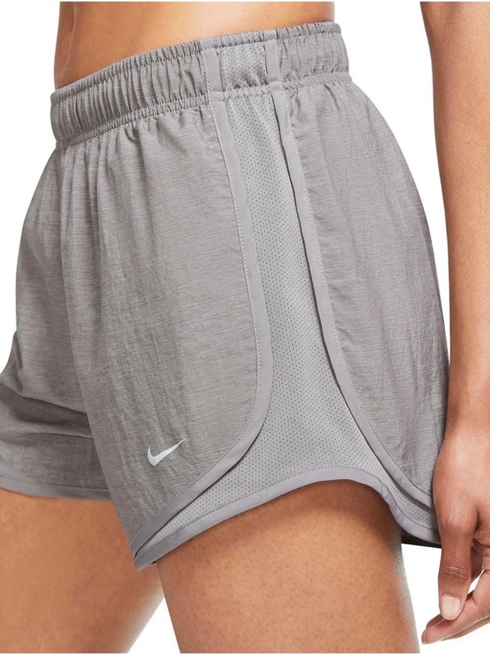 Nike Tempo Women's Dri-fit Running Shorts Heather Gray Size Small